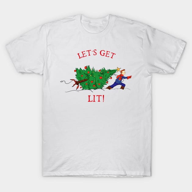 Let’s get Lit Christmas! T-Shirt by SWON Design